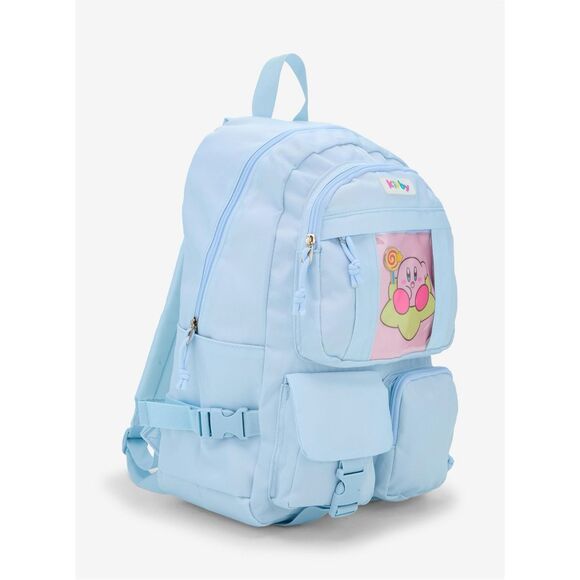 Kirby Pastel Blue Multi Pocket Backpack main image 4